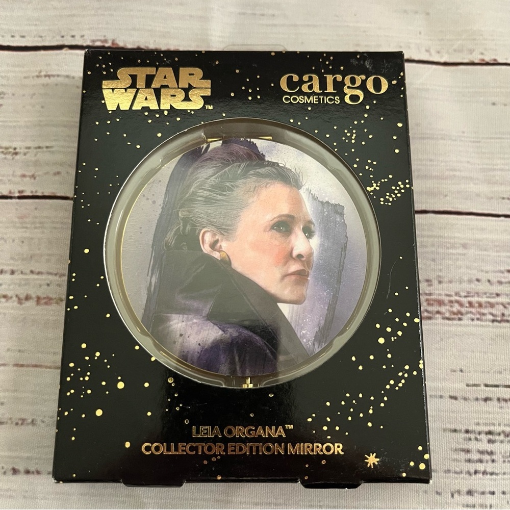 Cargo Cosmetics Star Wars Collector Edition Compact Mirror Leia Organa New Rare